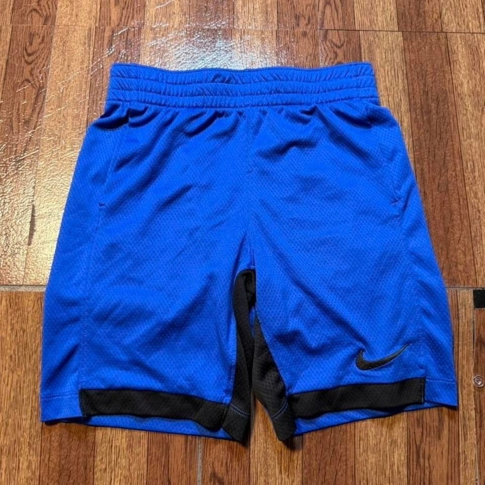 Nike Blue Dri-Fit Tech Retro Sportswear Running Train Shorts Youth Medium (8)